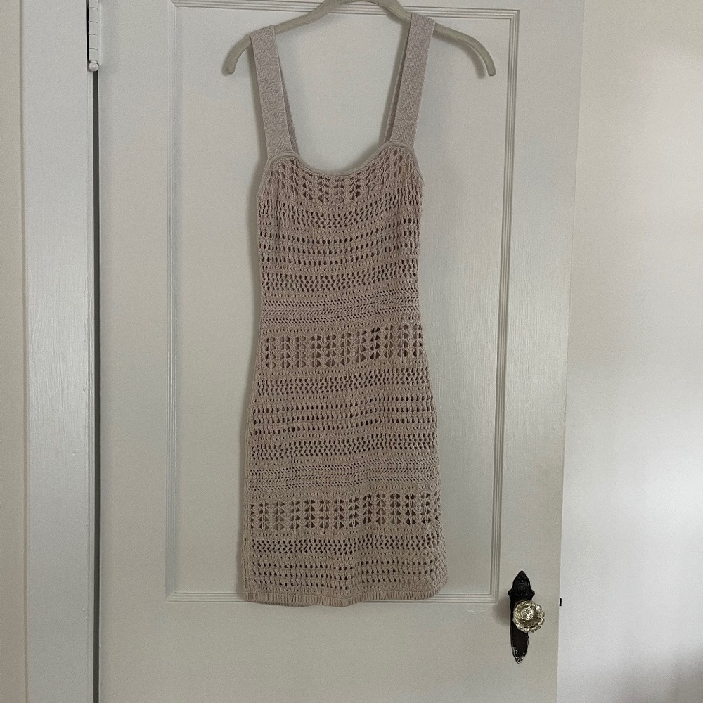 Crochet mini dress